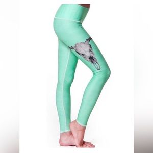 Teeki Mint Green Deer Medicine Leggings